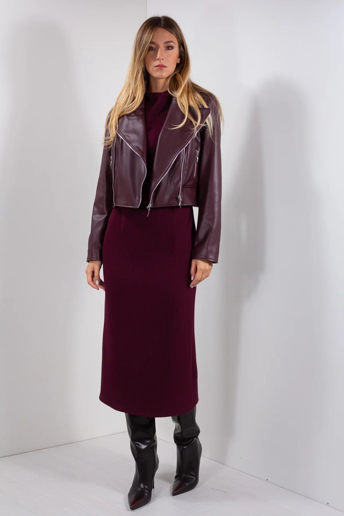 GIACCA CHIODO ECOPELLE