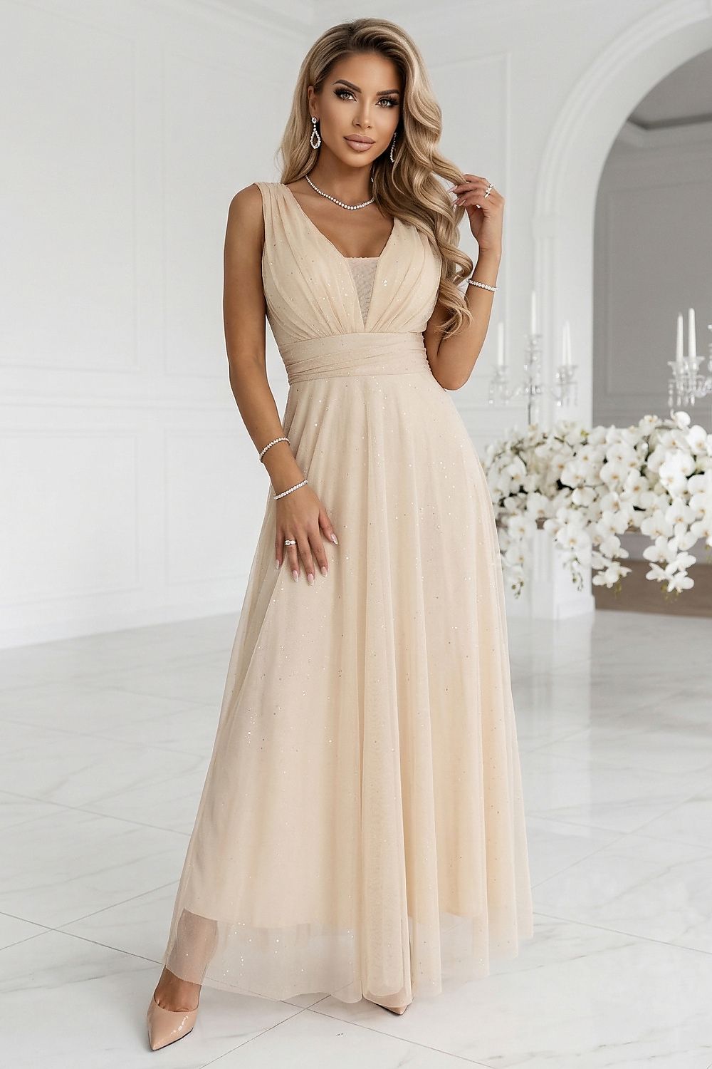  Vestito lungo model 227073 Numoco 